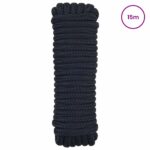 vidaXL Lano na čln 15 m 2 Královská modrá Polyester – Obrázok 2