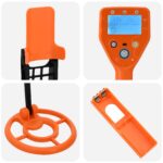 vidaXL Detektor kovov s LCD displejom 2 modely 19 cm cievka Žltá – Obrázok 8