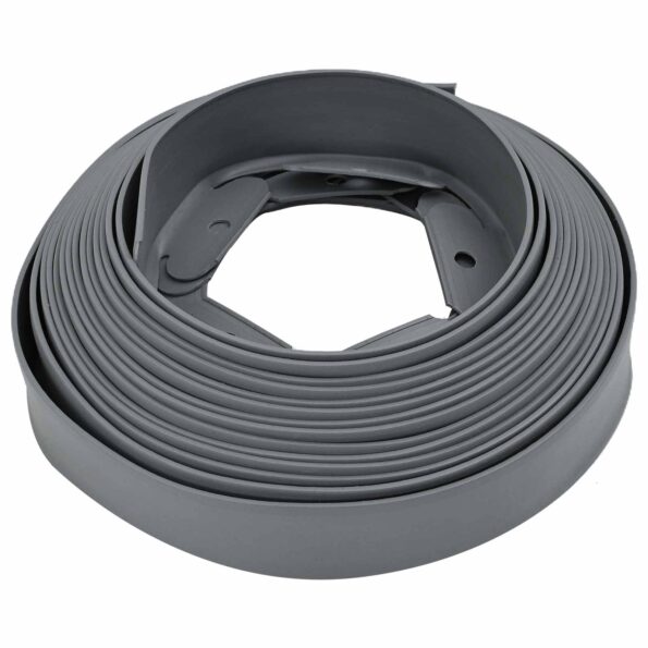 vidaXL Obrubníky trávnika Sivá 3000 x 4 x 5 cm Plast – Obrázok 2