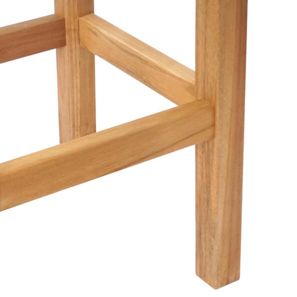 vidaXL Barová stolička 4 pcs Prírodná Husté teakové drevo – Obrázok 8