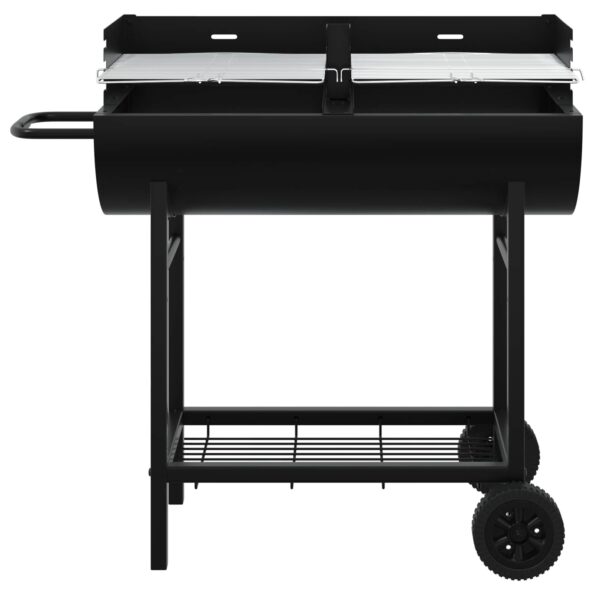 vidaXL Uhlíkový gril 96,5 x 42,5 x 88,5 cm Čierny – Obrázok 4
