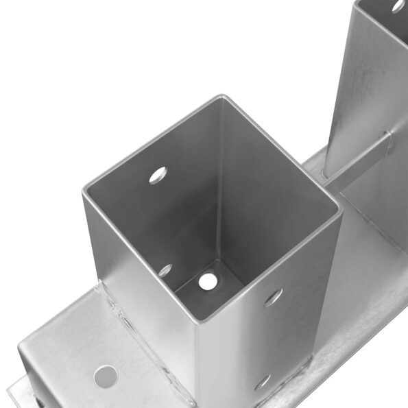 Pomocník na stohovanie dreva 12 pcs Strieborná 34 x 10 x 15 cm Oceľ – Obrázok 10