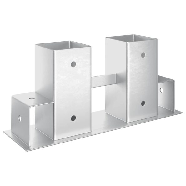 Pomocník na stohovanie dreva 12 pcs Strieborná 34 x 10 x 15 cm Oceľ – Obrázok 2