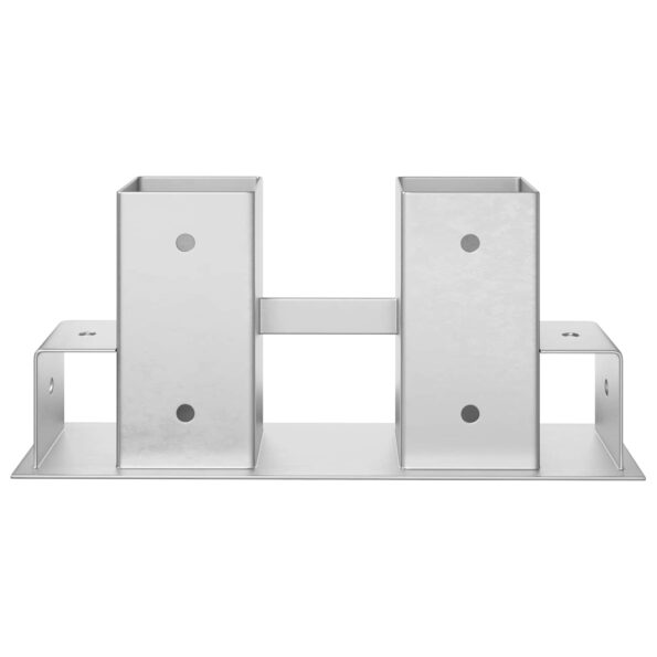 Pomocník na stohovanie dreva 12 pcs Strieborná 34 x 10 x 15 cm Oceľ – Obrázok 5