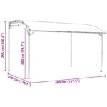 vidaXL Altánok 4 x 3 x 2,55 m Zelená – Obrázok 8