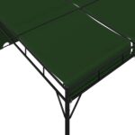 vidaXL Altánok 4 x 3 x 2,3 m Zelená Polyester a oceľ – Obrázok 6
