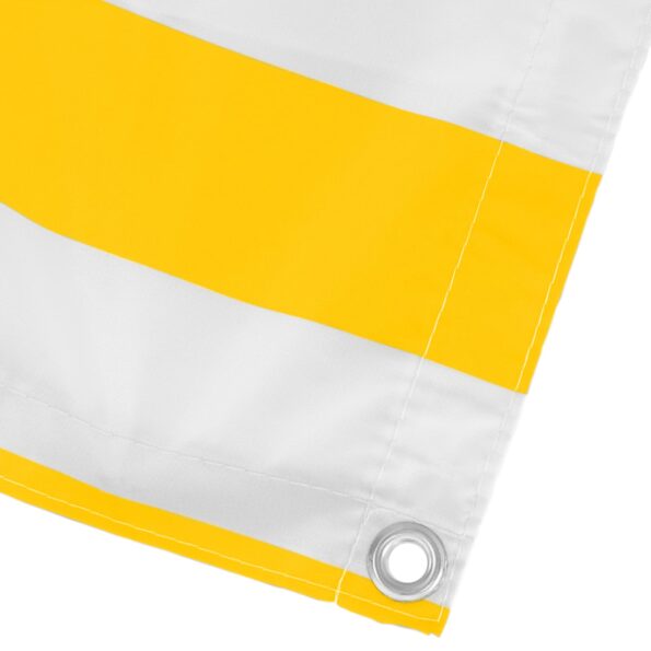 vidaXL Balkónová obrazovka Žltá a biela 75 x 200 cm – Obrázok 4