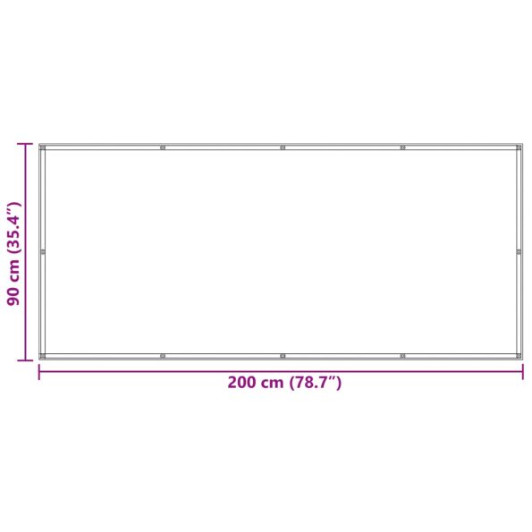 vidaXL Balkónová obrazovka Modrá a biela 90 x 200 cm – Obrázok 8