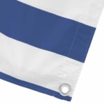 vidaXL Balkónová obrazovka Modrá a biela 100 x 500 cm – Obrázok 4