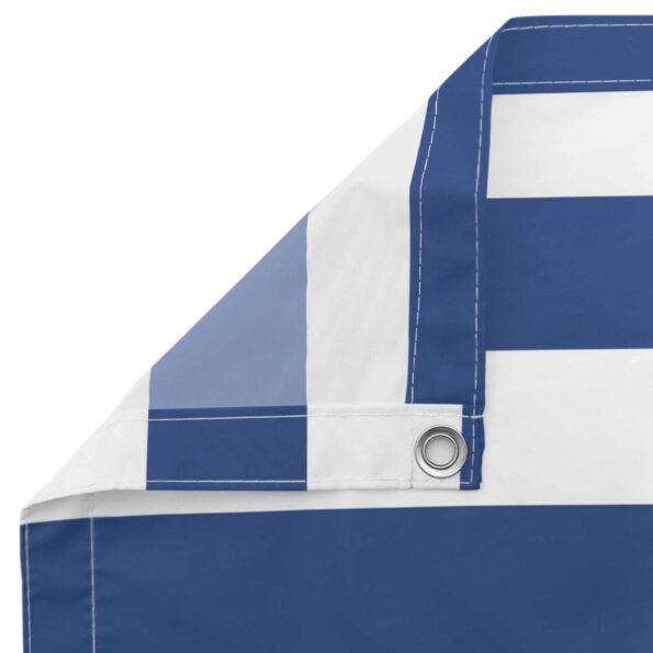 vidaXL Balkónová obrazovka Modrá a biela 100 x 500 cm – Obrázok 5