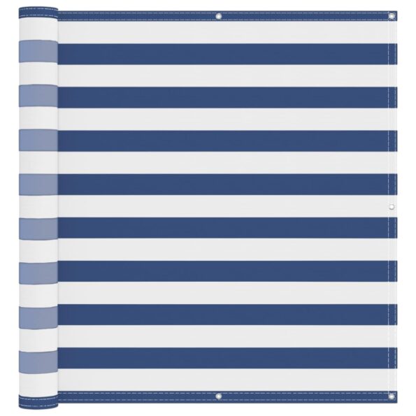 vidaXL Balkónová obrazovka Modrá a biela 120 x 200 cm – Obrázok 2