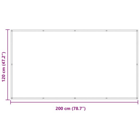 vidaXL Balkónová obrazovka Modrá a biela 120 x 200 cm – Obrázok 8