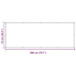 vidaXL Balkónová obrazovka Oranžová a hnedá 75 x 200 cm – Obrázok 8