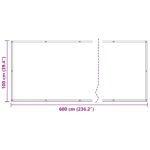 vidaXL Balkónová obrazovka Červená 100 x 600 cm Oxfordská látka – Obrázok 7
