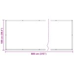 vidaXL Balkónová obrazovka Červená 100 x 800 cm Oxfordská látka – Obrázok 7