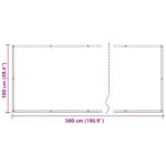 vidaXL Balkónová obrazovka Oranžová 100 x 500 cm Oxfordská látka – Obrázok 7