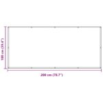 vidaXL Balkónová obrazovka Hnedá 100 x 200 cm Oxfordská látka – Obrázok 7