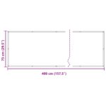 vidaXL Balkónová obrazovka Vínovo červená 75 x 400 cm – Obrázok 7