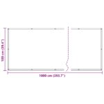 vidaXL Balkónová obrazovka Vínovo červená 100 x 1000 cm – Obrázok 7