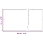 vidaXL Balkónová obrazovka Vínovo červená 120 x 400 cm – Obrázok 7