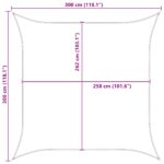vidaXL Slnečná plachta Oranžová a hnedá 3 x 3 m 100% polyester Oxford – Obrázok 10