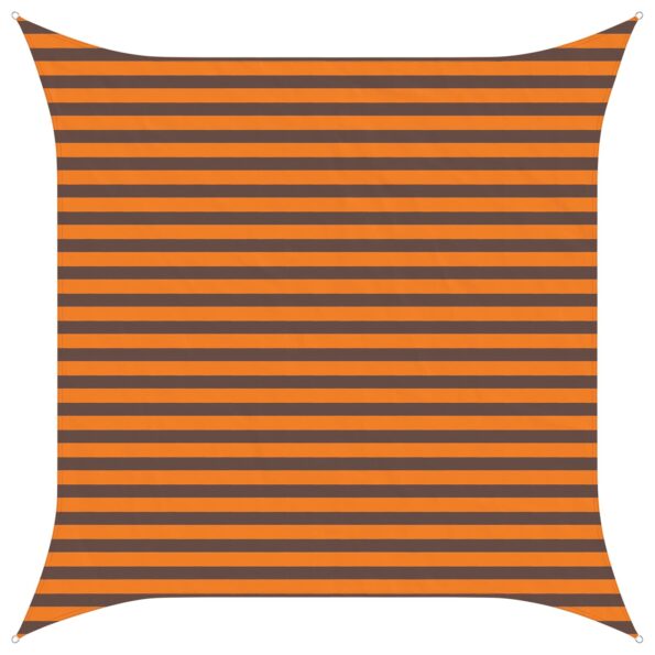 vidaXL Slnečná plachta Oranžová a hnedá 3 x 3 m 100% polyester Oxford – Obrázok 2
