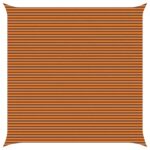vidaXL Slnečná plachta Oranžová a hnedá 7 x 7 m 100% polyester Oxford – Obrázok 2
