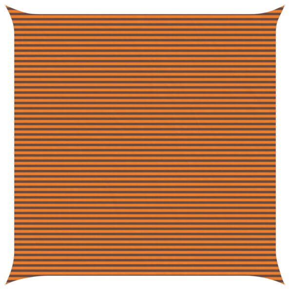 vidaXL Slnečná plachta Oranžová a hnedá 7 x 7 m 100% polyester Oxford – Obrázok 2