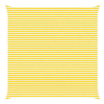 vidaXL Slnečná plachta Žltá a biela 6 x 6 m 100% polyester Oxford – Obrázok 2