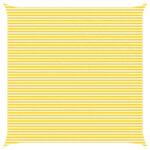 vidaXL Slnečná plachta Žltá a biela 7 x 7 m 100% polyester Oxford – Obrázok 2