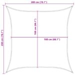 vidaXL Slnečná plachta Modrá a biela 2 x 2 m 100% polyester Oxford – Obrázok 10