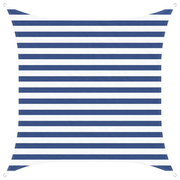 vidaXL Slnečná plachta Modrá a biela 2 x 2 m 100% polyester Oxford – Obrázok 2