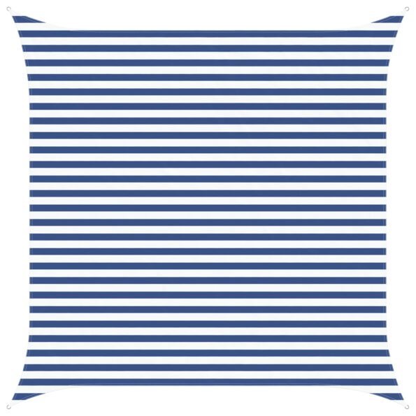 vidaXL Slnečná plachta Modrá a biela 3,6 x 3,6 m 100% polyester Oxford – Obrázok 2