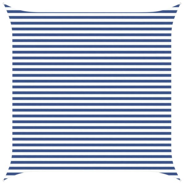 vidaXL Slnečná plachta Modrá a biela 4 x 4 m 100% polyester Oxford – Obrázok 2