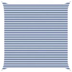 vidaXL Slnečná plachta Modrá a biela 5 x 5 m 100% polyester Oxford – Obrázok 2