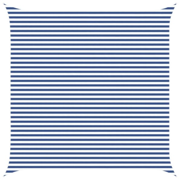 vidaXL Slnečná plachta Modrá a biela 5 x 5 m 100% polyester Oxford – Obrázok 2