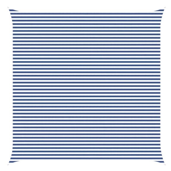 vidaXL Slnečná plachta Modrá a biela 6 x 6 m 100% polyester Oxford – Obrázok 2