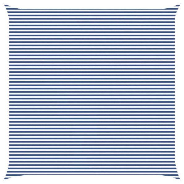 vidaXL Slnečná plachta Modrá a biela 7 x 7 m 100% polyester Oxford – Obrázok 2