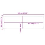 vidaXL Slnečná plachta 6 x 2 m PU potiahnutý oxford – Obrázok 10
