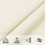 vidaXL Slnečná plachta Krémová 6 x 2 m 100% polyester Oxford – Obrázok 6