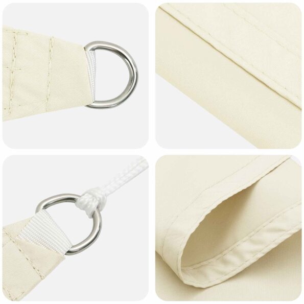 vidaXL Slnečná plachta Krémová 6 x 2,5 m 100% polyester Oxford – Obrázok 4