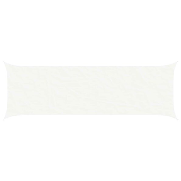 vidaXL Slnečná plachta Biela 6 x 2 m 100% polyester Oxford – Obrázok 2