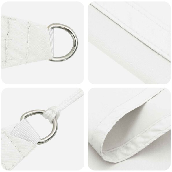 vidaXL Slnečná plachta Biela 6 x 2 m 100% polyester Oxford – Obrázok 4