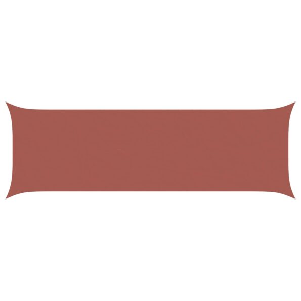 vidaXL Slnečná plachta Tehlová 6 x 2 m 100% polyester Oxford – Obrázok 2