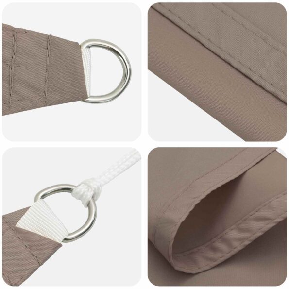 vidaXL Slnečná plachta Sivohnedá 6 x 2 m 100% polyester Oxford – Obrázok 4
