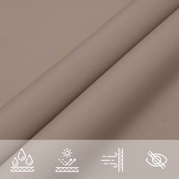 vidaXL Slnečná plachta Sivohnedá 6 x 2 m 100% polyester Oxford – Obrázok 6