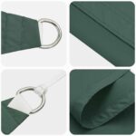 vidaXL Slnečná plachta Tmavozelená 6 x 2,5 m 100% polyester Oxford – Obrázok 4