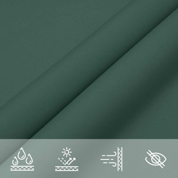 vidaXL Slnečná plachta Tmavozelená 6 x 2,5 m 100% polyester Oxford – Obrázok 6