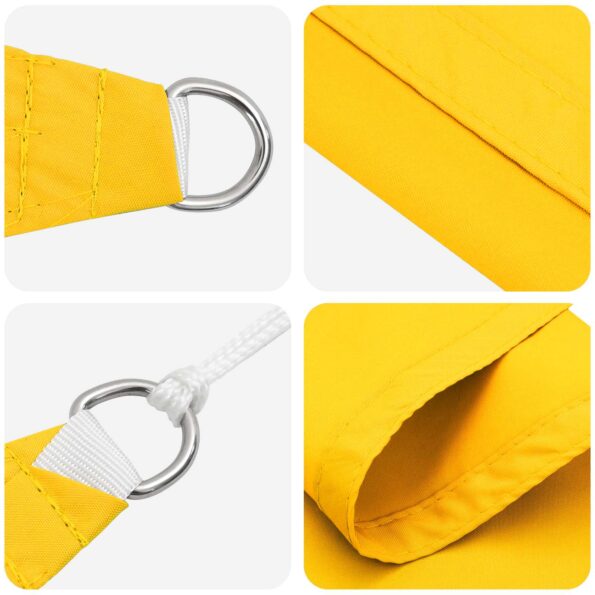 vidaXL Slnečná plachta Žltá 6 x 2,5 m 100% polyester Oxford – Obrázok 4