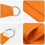 vidaXL Slnečná plachta Oranžová 6 x 2 m 100% polyester Oxford – Obrázok 4